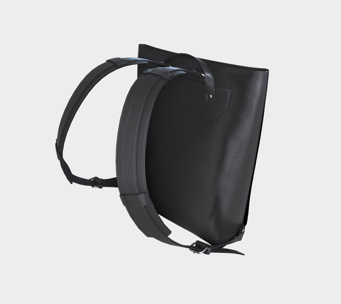 Vintage Skate Plate Vegan Leather Backpack
