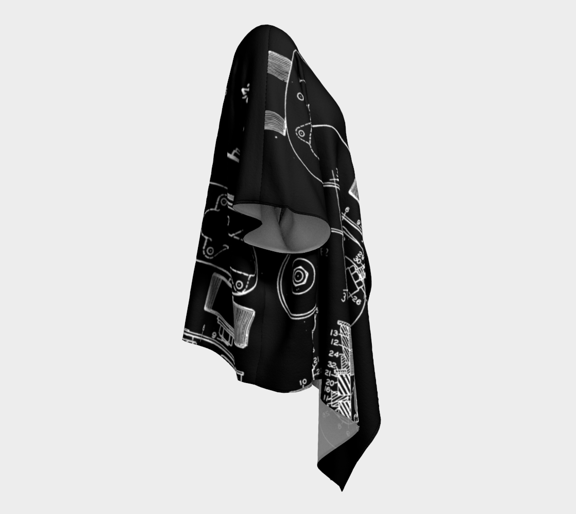 OG Roller Draped Kimono-Style Wrap