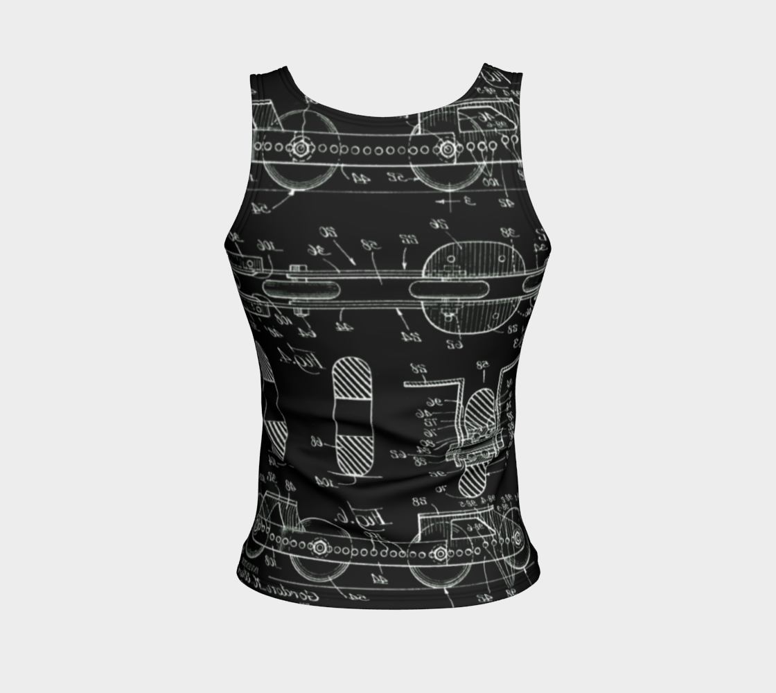 Vintage Inline Skate Fitted Tank