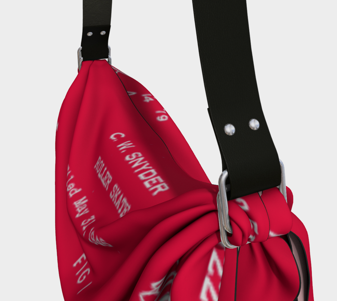 Red Skate Plate Origami Tote