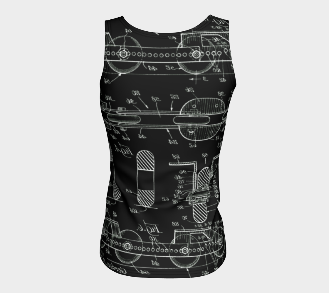 Vintage Inline Skate Fitted Tank