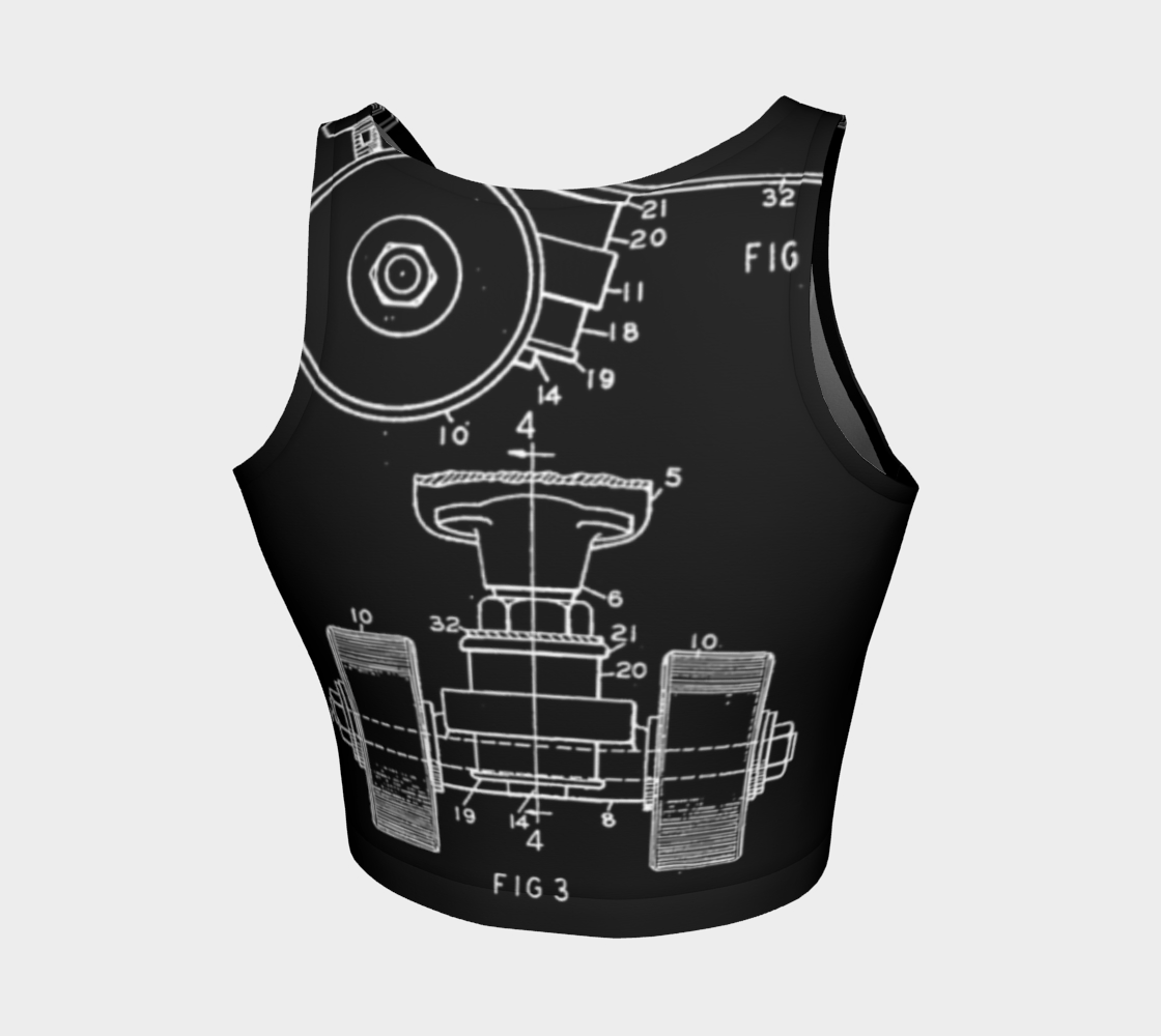 OG Roller Skate Trucks Variation Crop Top