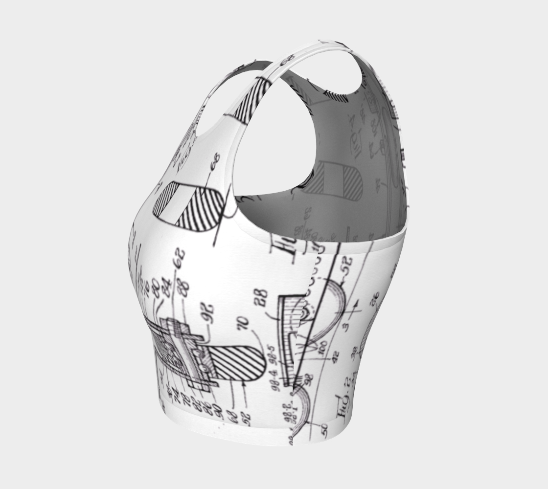 Inline Skate Patent Design Athletic Top