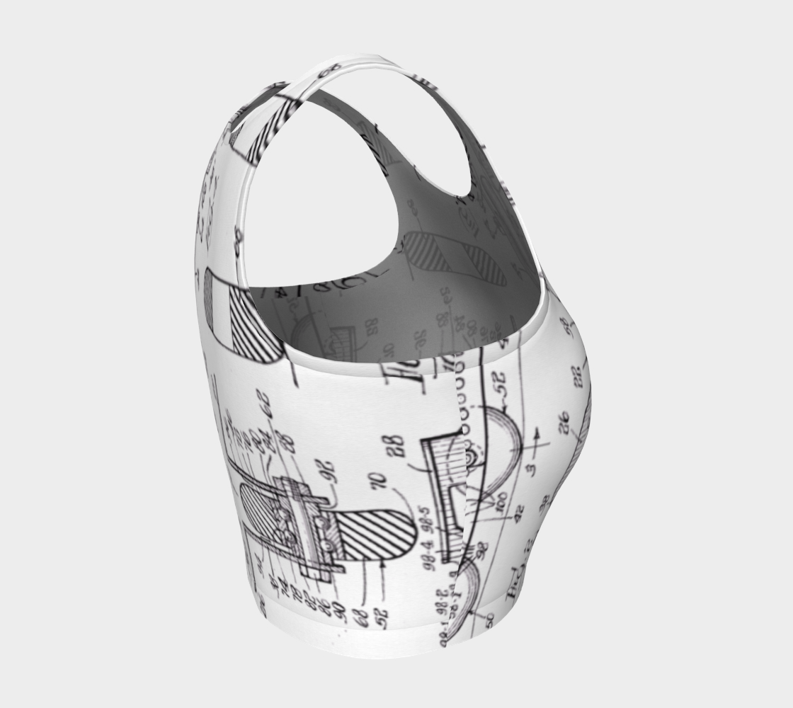 Inline Skate Patent Design Athletic Top