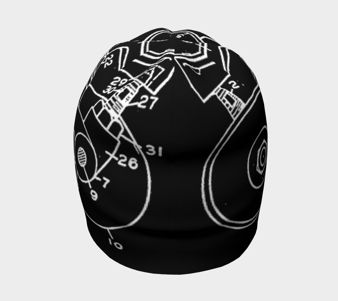 OG Skate Plate Beanie on Black