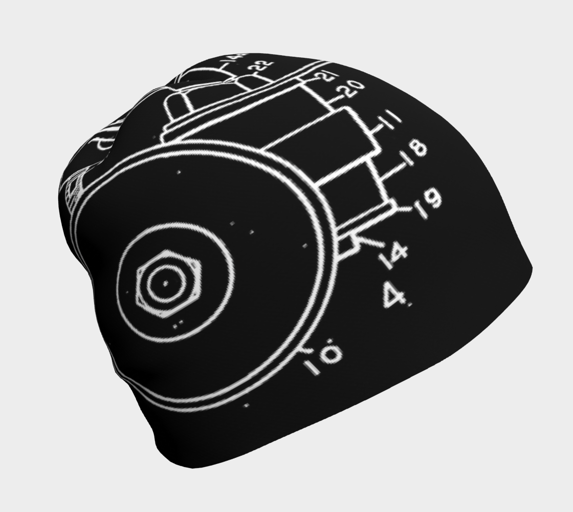 OG Skate Plate Beanie on Black