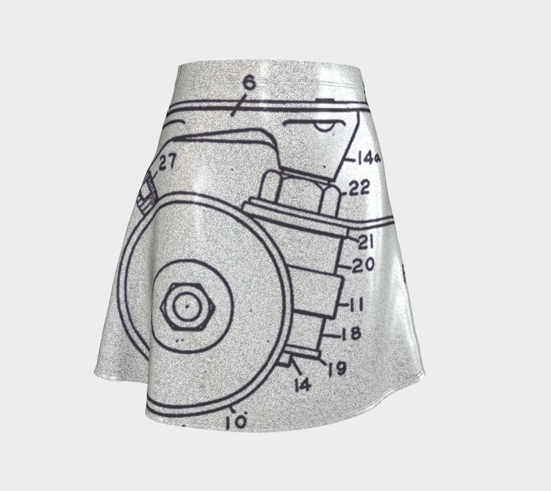 OG Roller Skate Plate Flare Skirt