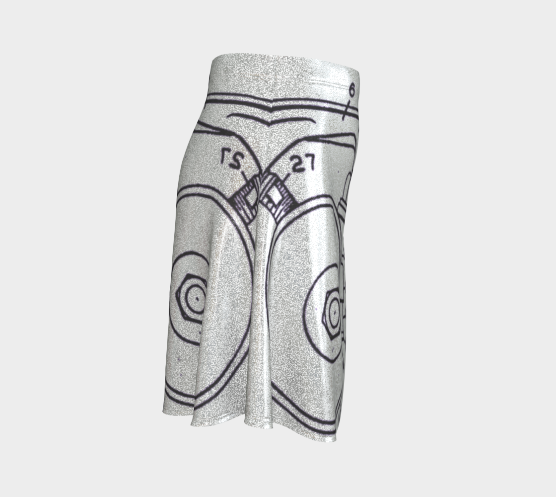OG Roller Skate Plate Flare Skirt