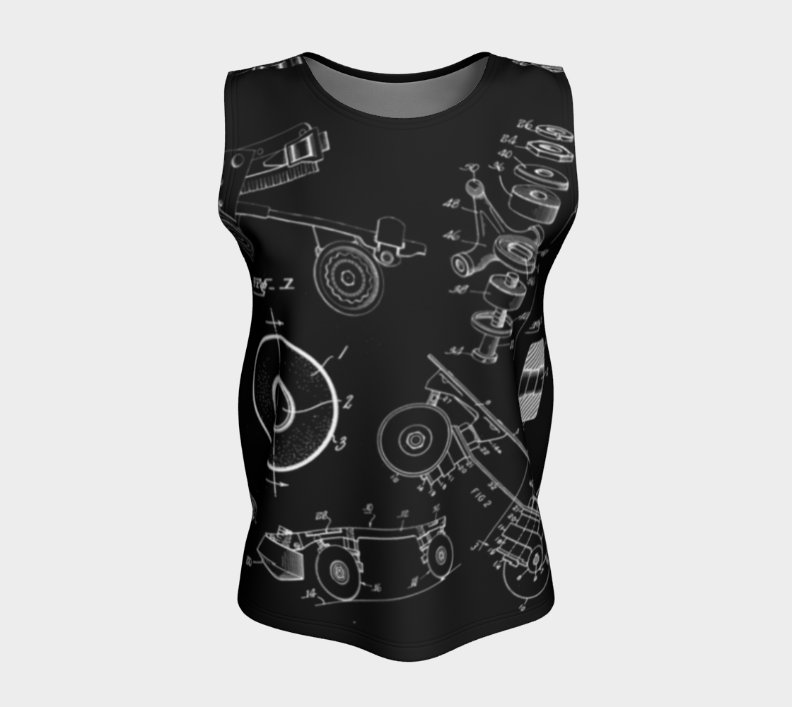 Skate Collage Sleeveless Loose Tank
