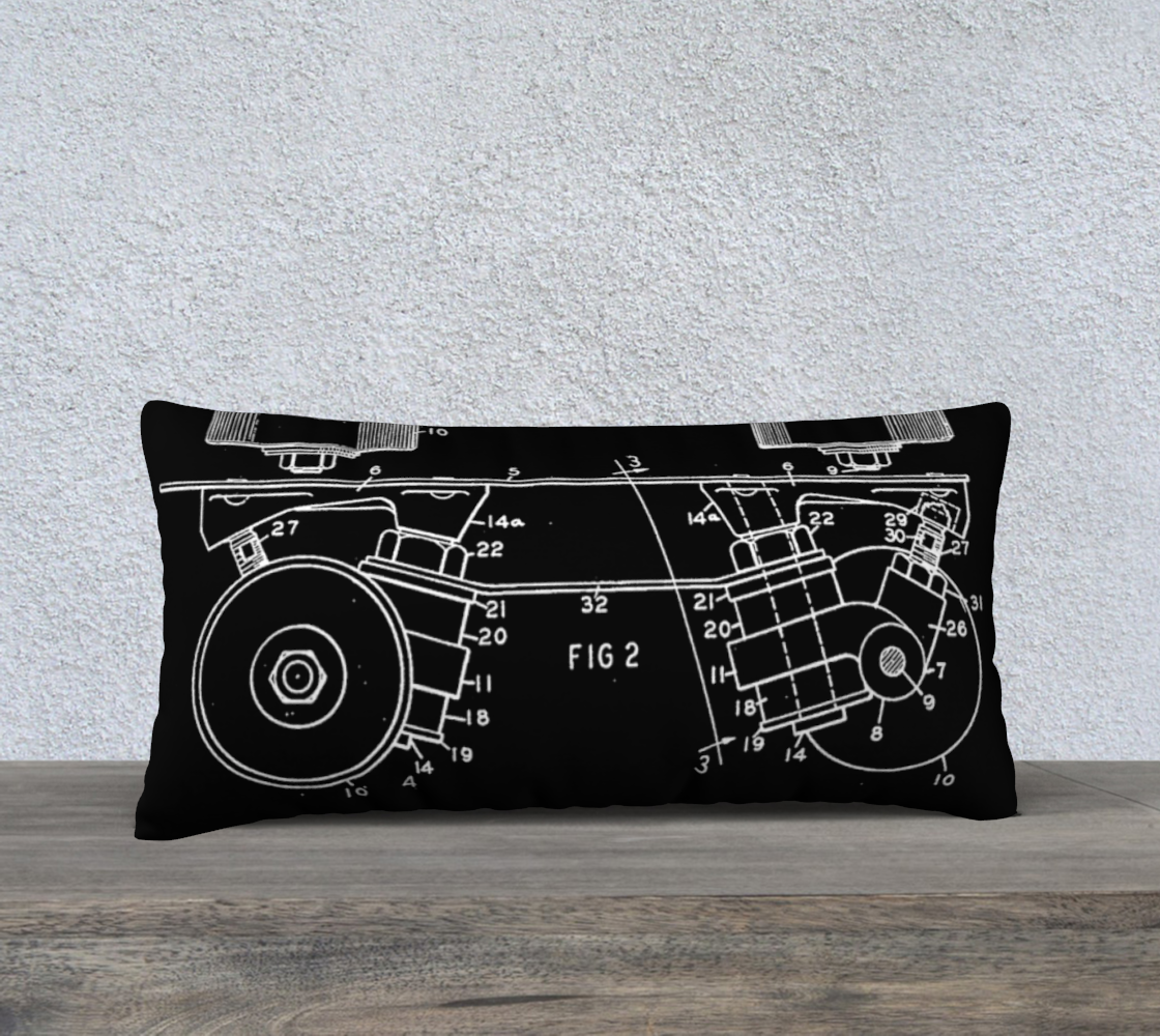OG Roller Skate Plate Pillow