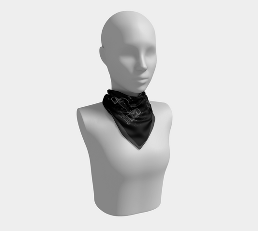 Vintage Roller Skate Collage Square Scarf