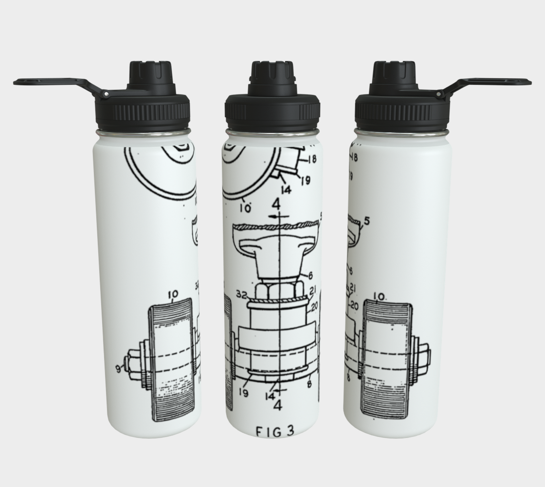 OG Roller Skate Truck Water Bottle
