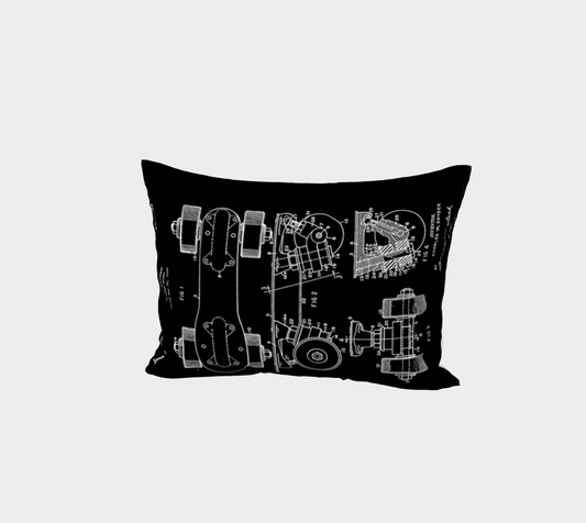 Vintage Roller Skate Pillow Cover