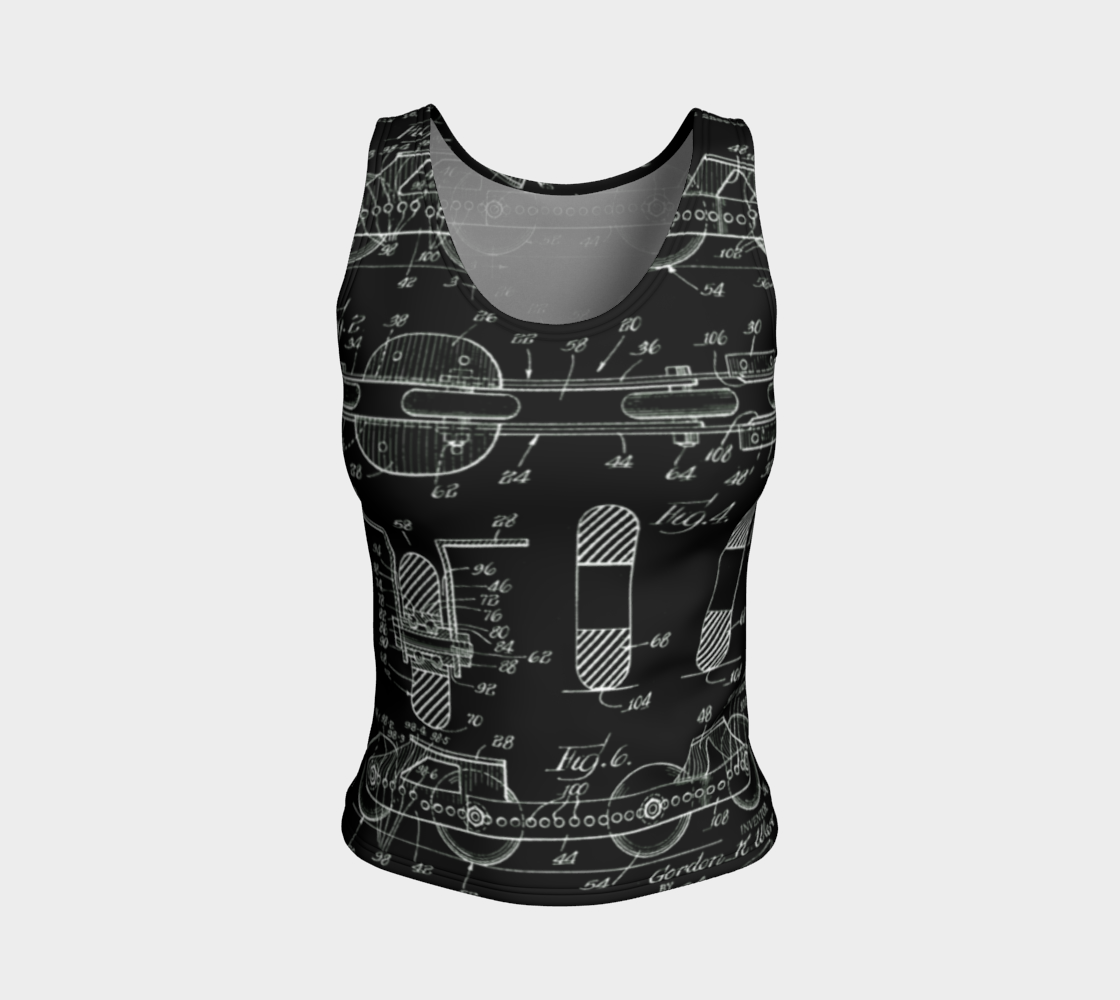 Vintage Inline Skate Fitted Tank