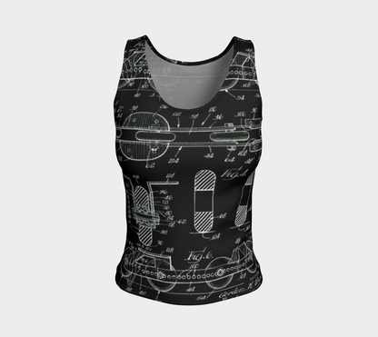 Vintage Inline Skate Fitted Tank