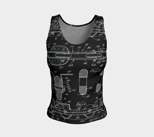 Vintage Inline Skate Fitted Tank