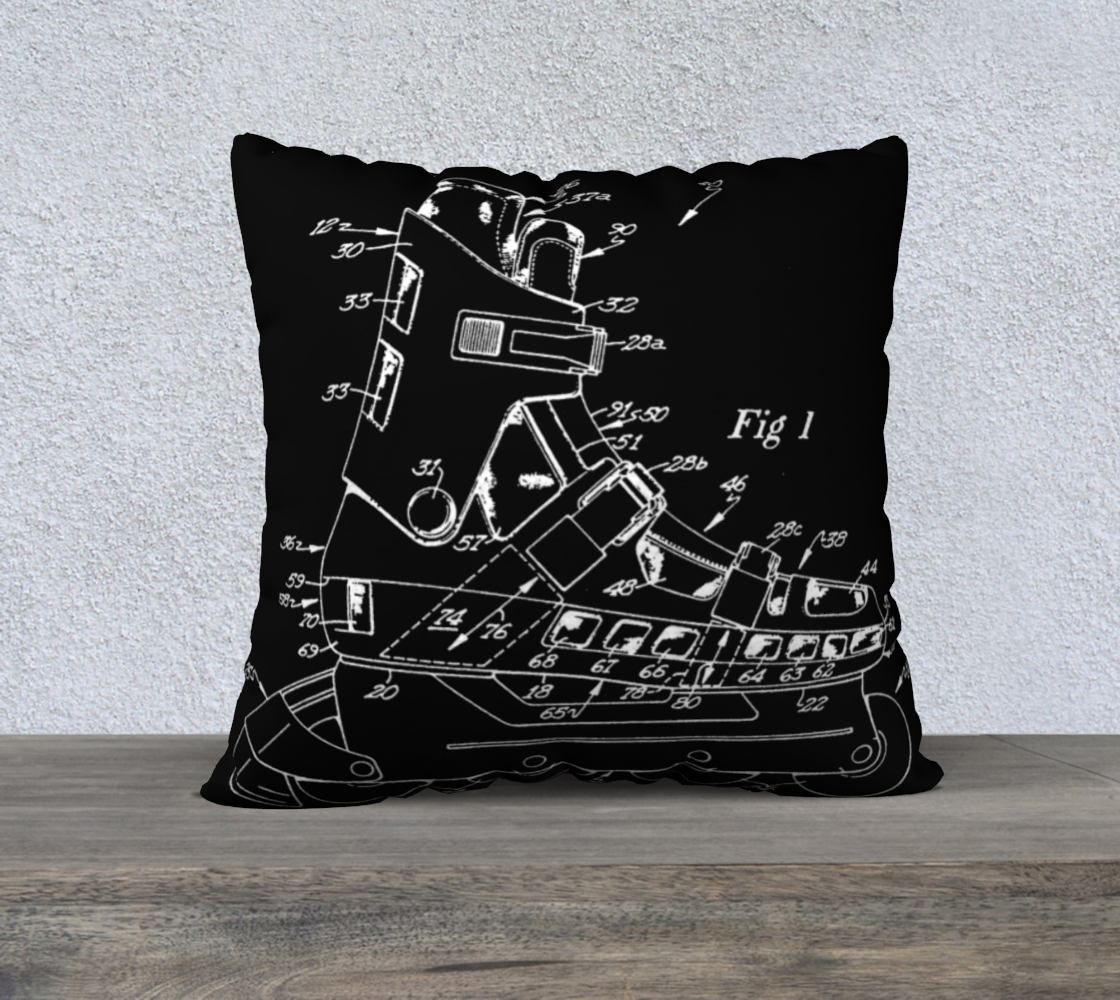 Inline Skate Patent Pillowcase