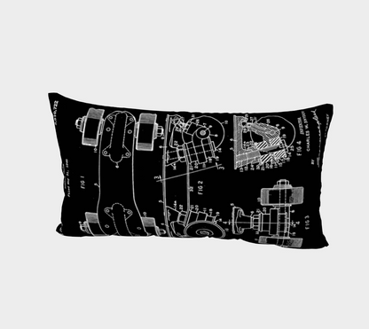 Vintage Roller Skate Pillow Cover