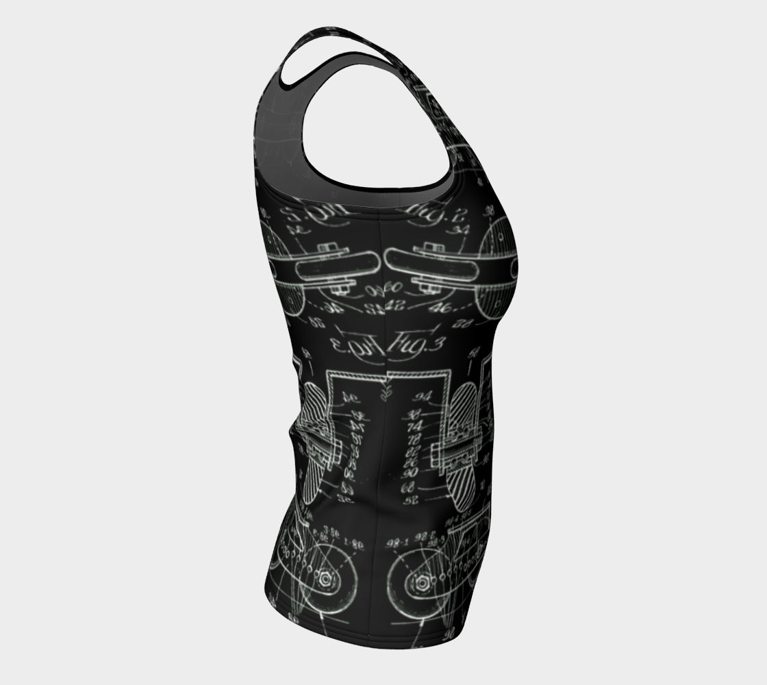 Vintage Inline Skate Fitted Tank