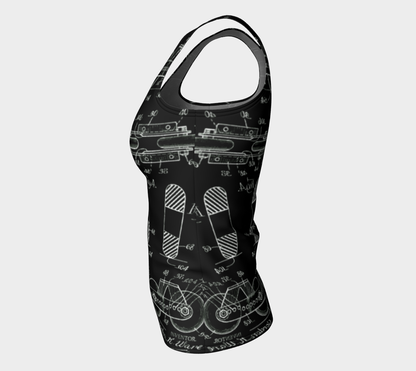 Vintage Inline Skate Fitted Tank