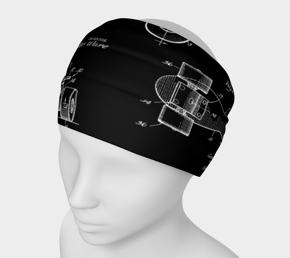 Vintage Roller Skate Collage Headband