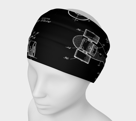 Vintage Roller Skate Collage Headband