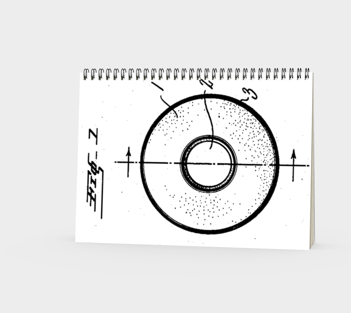 Vintage Roller Skate Wheel Notebook