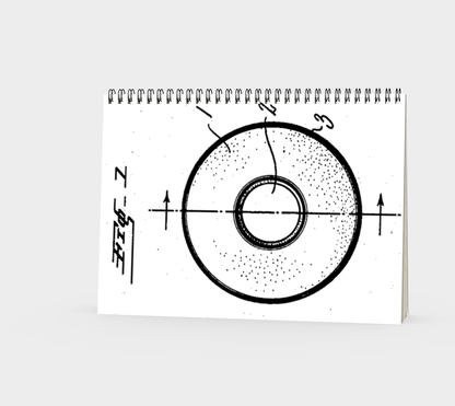 Vintage Roller Skate Wheel Notebook