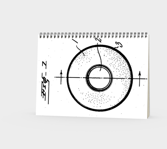 Vintage Roller Skate Wheel Notebook