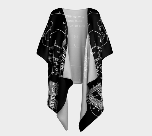 OG Roller Draped Kimono-Style Wrap