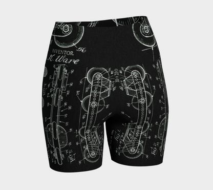 Inline Skate Patent Yoga Shorts