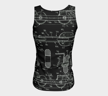 Vintage Inline Skate Fitted Tank