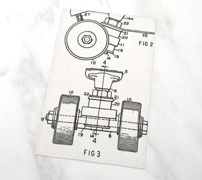 OG Roller Skate Truck Tea Towel