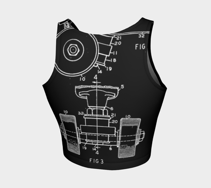 OG Roller Skate Trucks Variation Crop Top