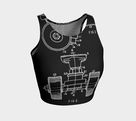OG Roller Skate Trucks Variation Crop Top