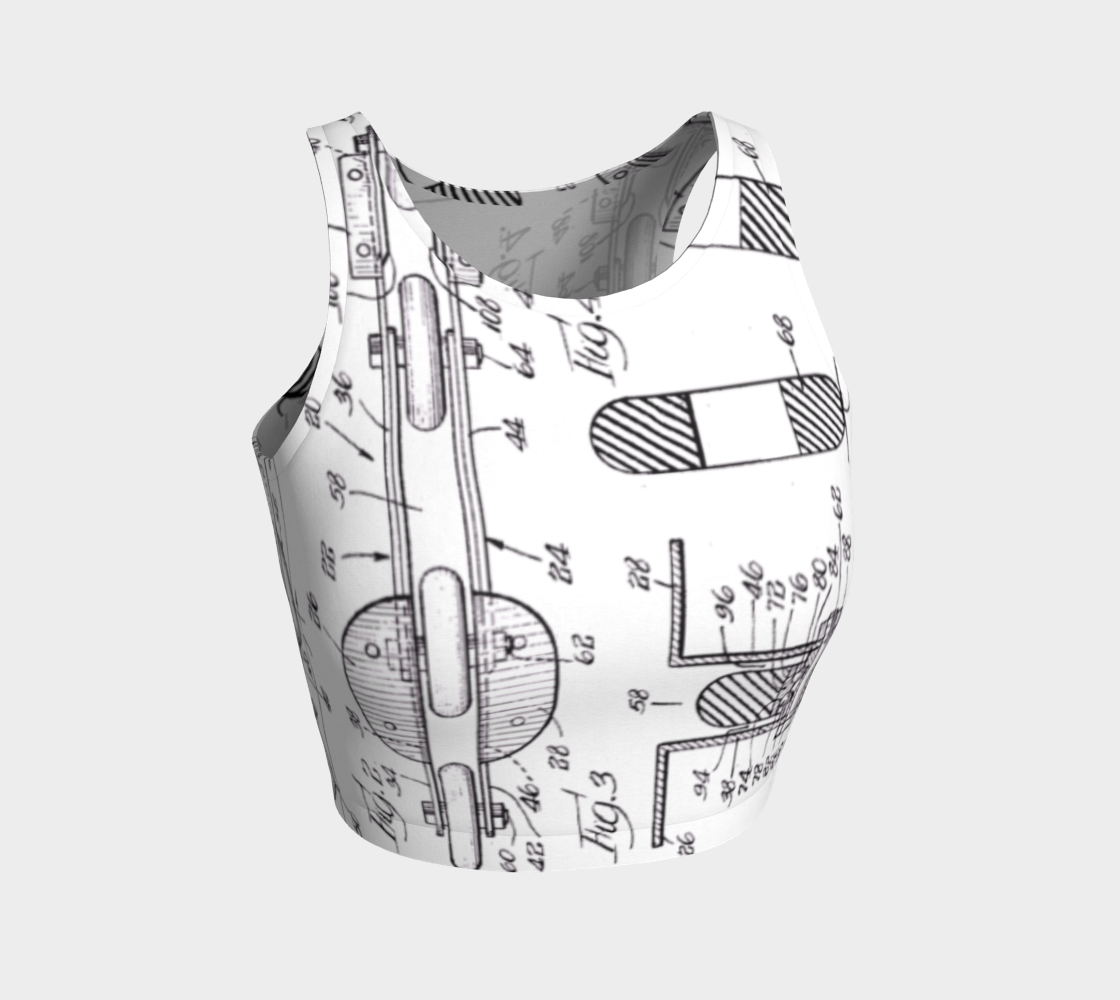 Inline Skate Patent Design Athletic Top