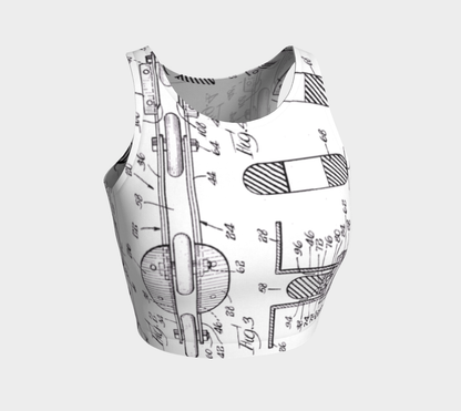 Inline Skate Patent Design Athletic Top