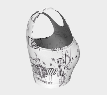 Inline Skate Patent Design Athletic Top