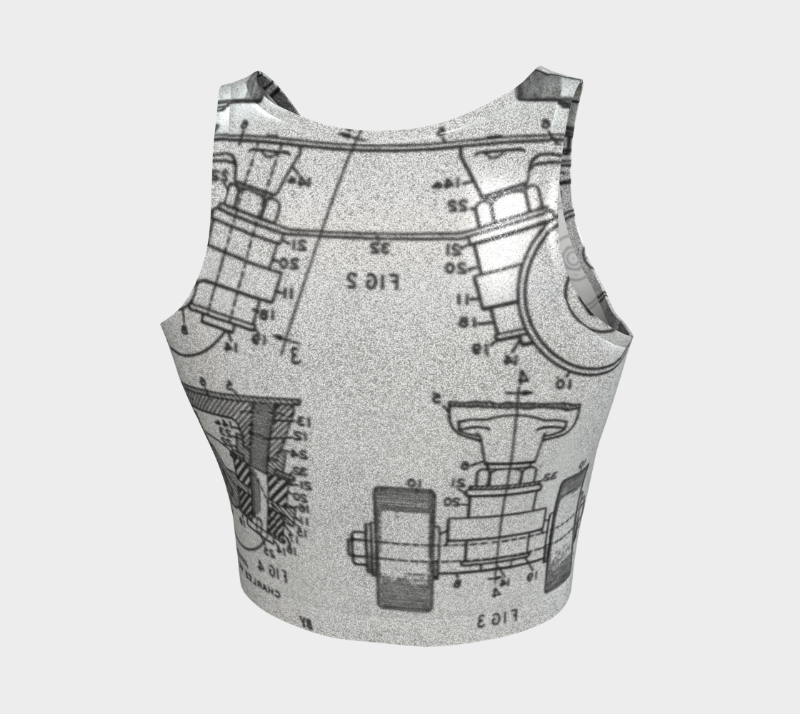 OG Roller Skate Plate Crop Top Glitter