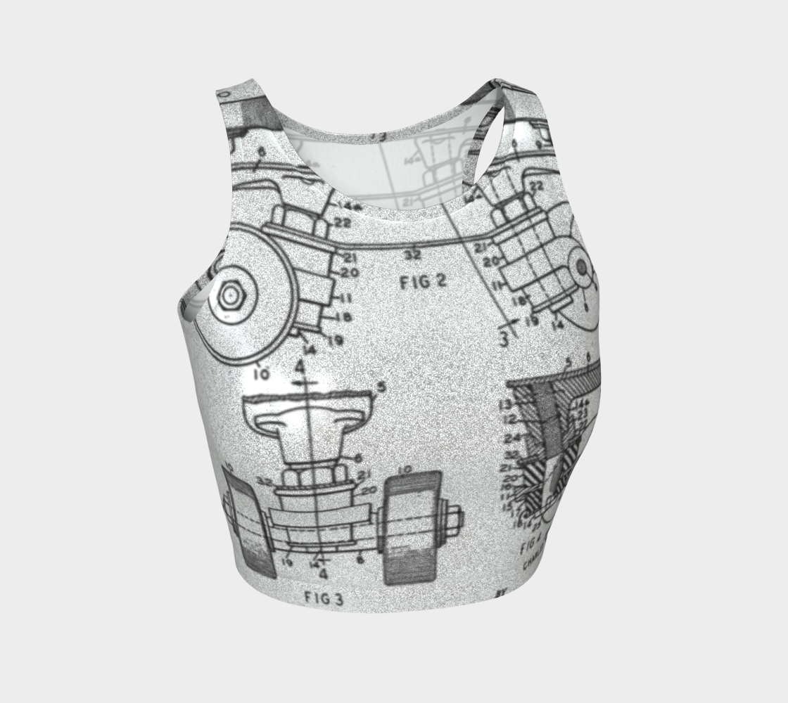 OG Roller Skate Plate Crop Top Glitter