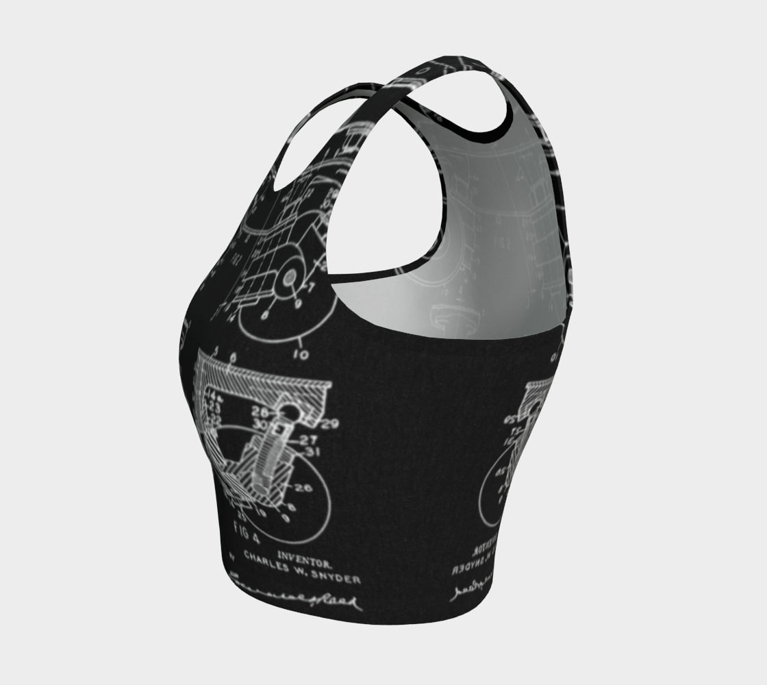 OG Roller Skate Plate Crop Top Black