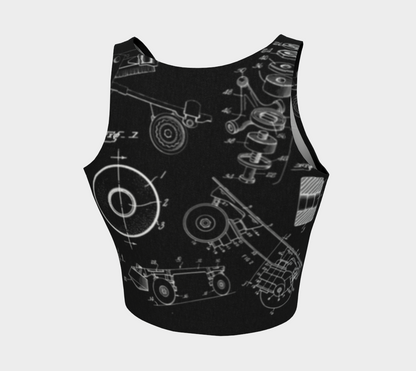 Skate Collage Crop Top