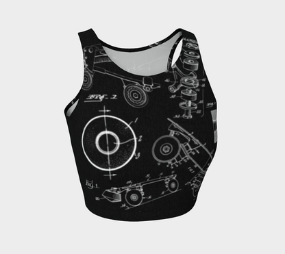 Skate Collage Crop Top
