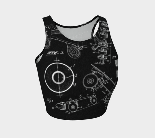 Skate Collage Crop Top