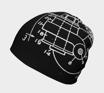 OG Skate Plate Beanie on Black