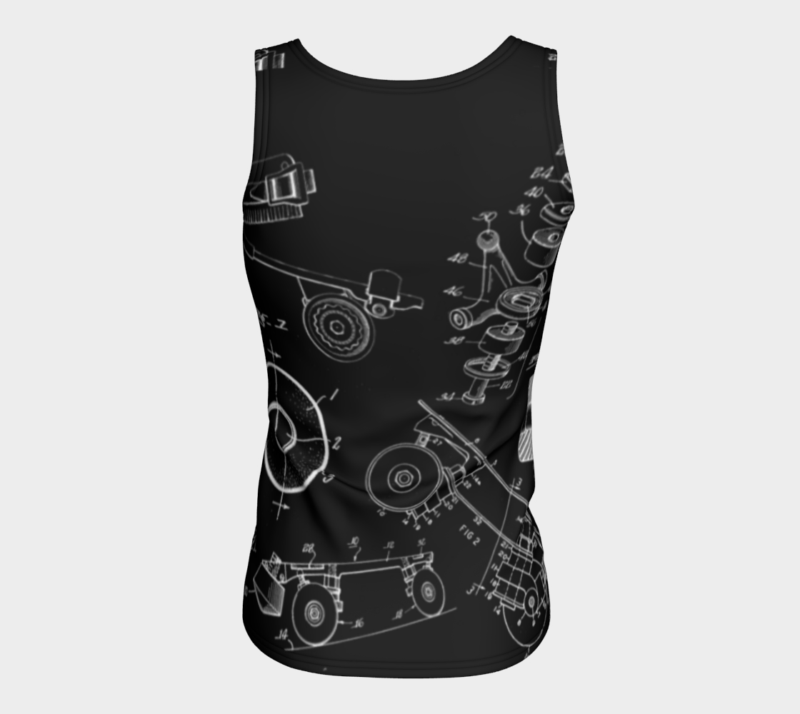 Skate Collage Fitted Tank