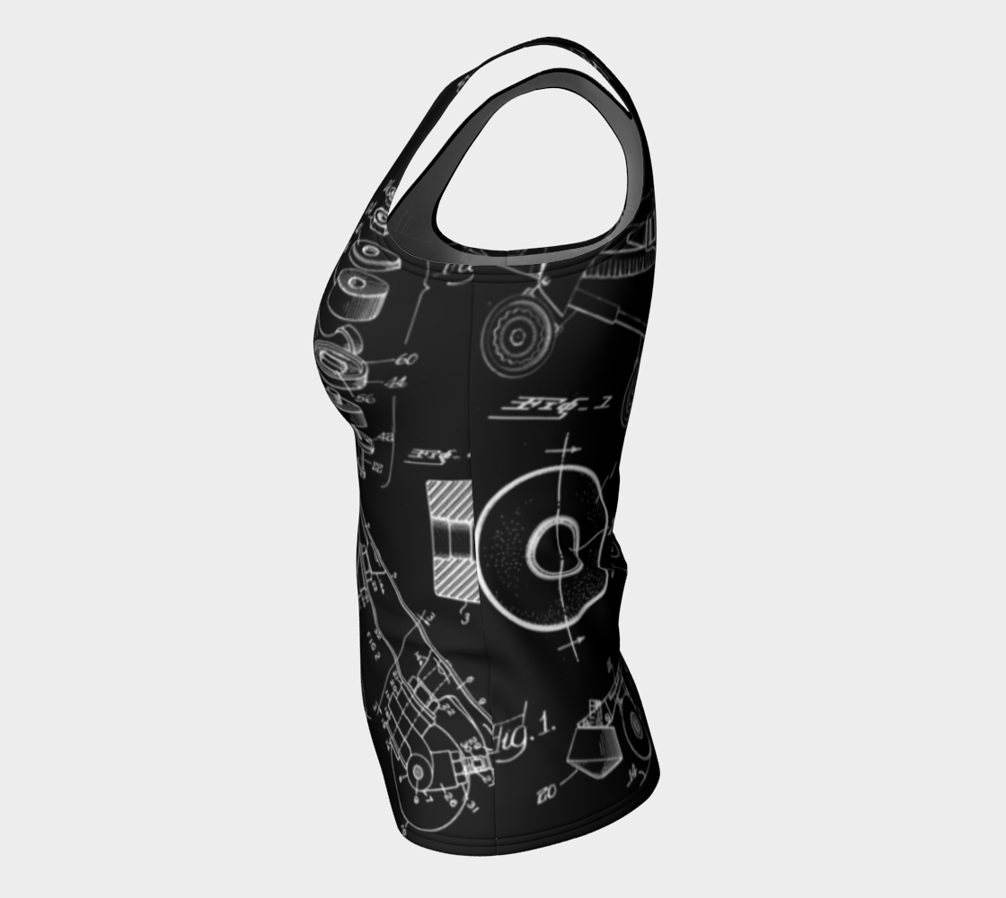 Skate Collage Fitted Tank
