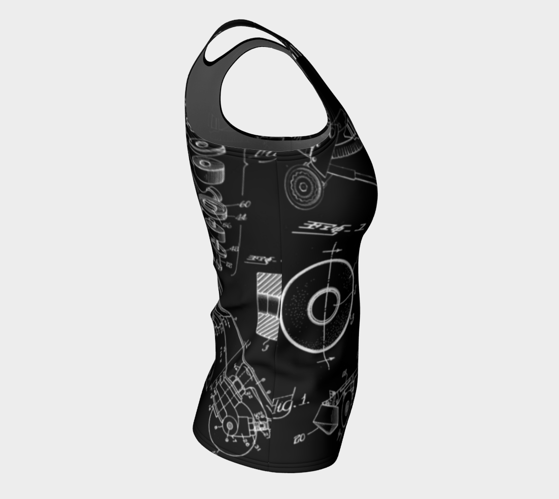 Skate Collage Fitted Tank