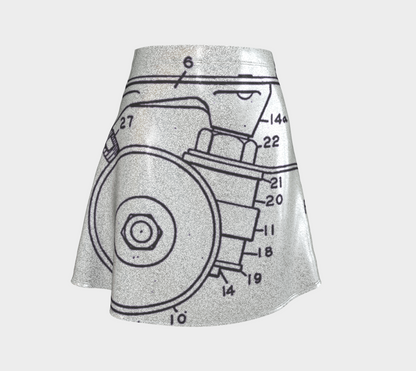 OG Roller Skate Plate Flare Skirt