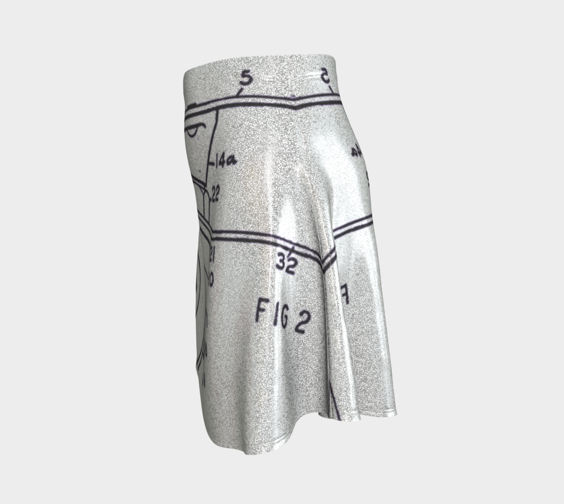 OG Roller Skate Plate Flare Skirt